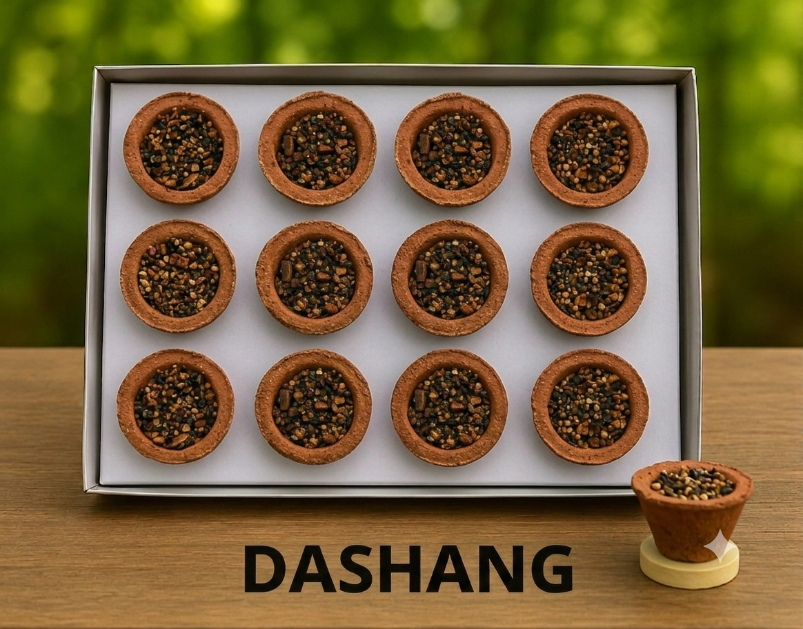 Dashang Sambrani Cups (Pack of 3) | 36 Natural Dashang Dhoop Cups | Long Lasting Fragrance | Handcrafted | Chemical-Free | Ideal for Pooja, Havan, Meditation & Home